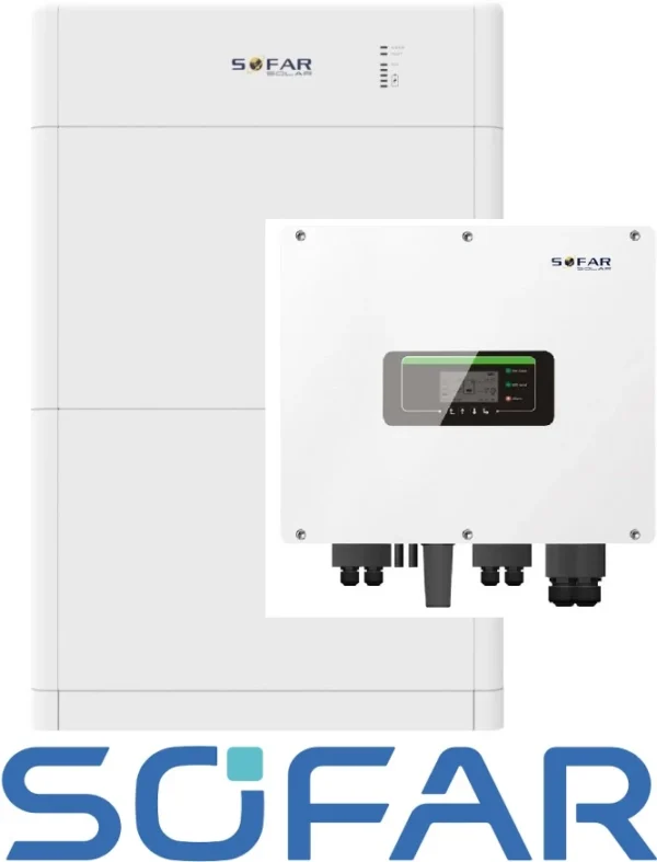 Zestaw SOFAR Inwerter hybrydowy HYD6KTL-3PH , Magazyn energii Sofar 10kWh BTS E10-DS5