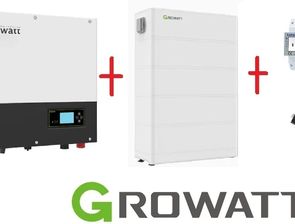 GROWATT Zestaw hybrydowy: SPH 6000TL3 3-faz+Bateria ARK 10kWh+podstawa+kontroler APX 60050+Smart Meter 3-faz+WiFi-X